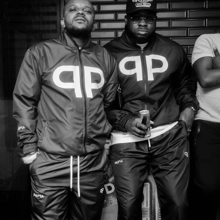 Big PP Black Windbreaker Top